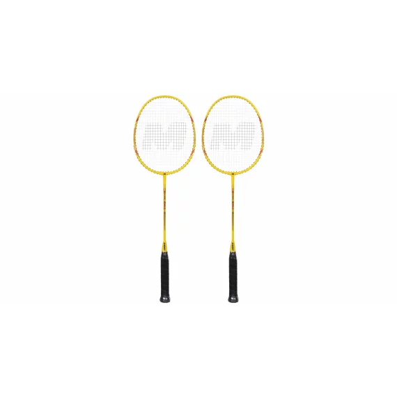 Exel set rachete de badminton, galben