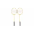 Exel set rachete de badminton, galben