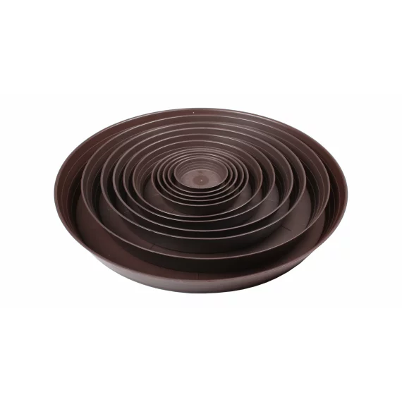 Farfurioara pentru ghiveci de flori Primavera maro