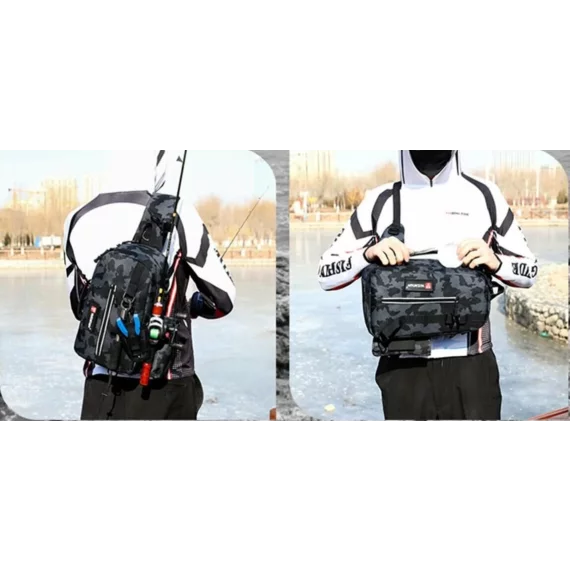 Rucsac pentru pescuit Merco Fisherman, negru