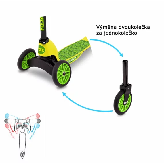 Fizz Flip Mini Evo scuter rosu