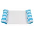 Float Stripe inflatable pool lounger light blue