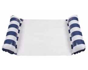 Float Stripe inflatable pool lounger navy