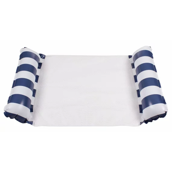 Float Stripe inflatable pool lounger navy