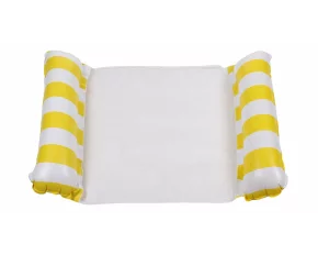 Float Stripe inflatable pool lounger yellow