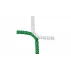 Football A11 M100 soccer net white-green
