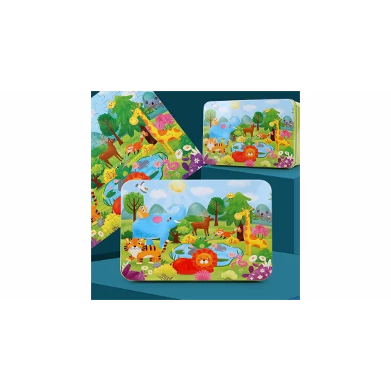 Forest Animals puzzle cu animale din padure 100 de piese
