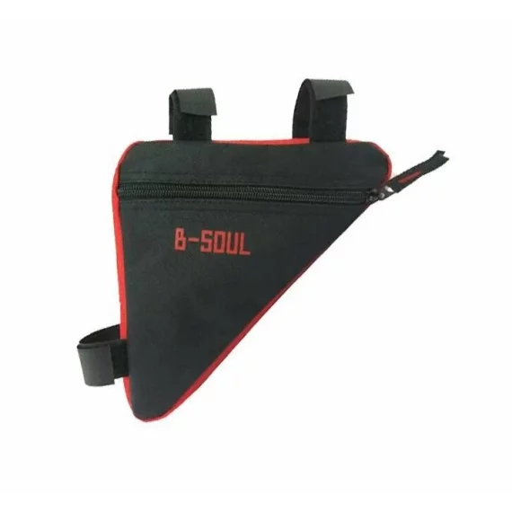 Geanta pentru cadru bicicleta Triangle 1.0 negru-rosu
