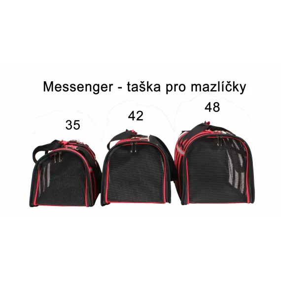 Geanta transport animale companie Messenger 35 negru
