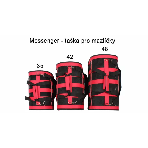 Geanta transport animale companie Messenger 35 negru