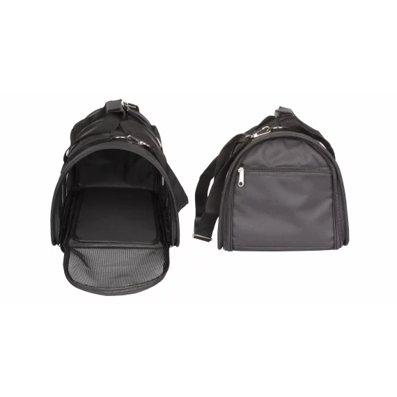 Geanta transport animale companie Messenger 48 negru