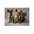 Gentledog cravata pentru caini, negru-alb