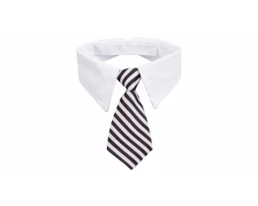 Gentledog cravata pentru caini, negru-alb