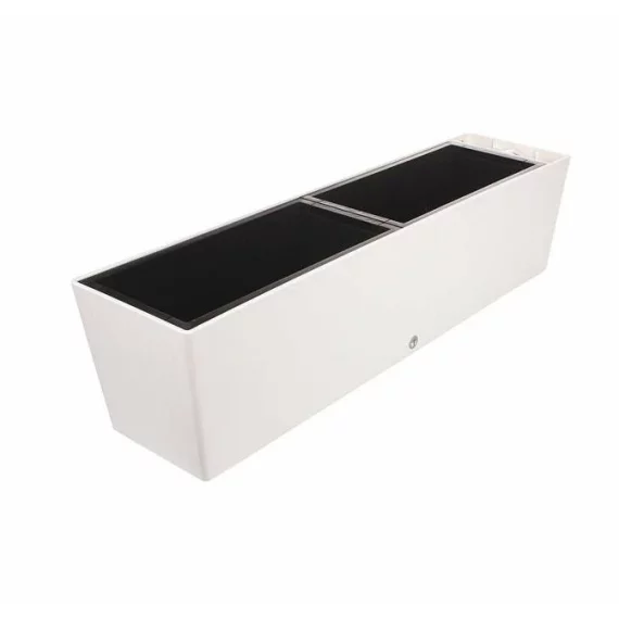 Ghiveci balcon cu auto-udare Supreme alb