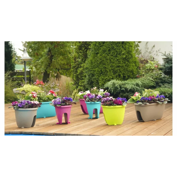 Ghiveci balustrada Balconia OVI taupe