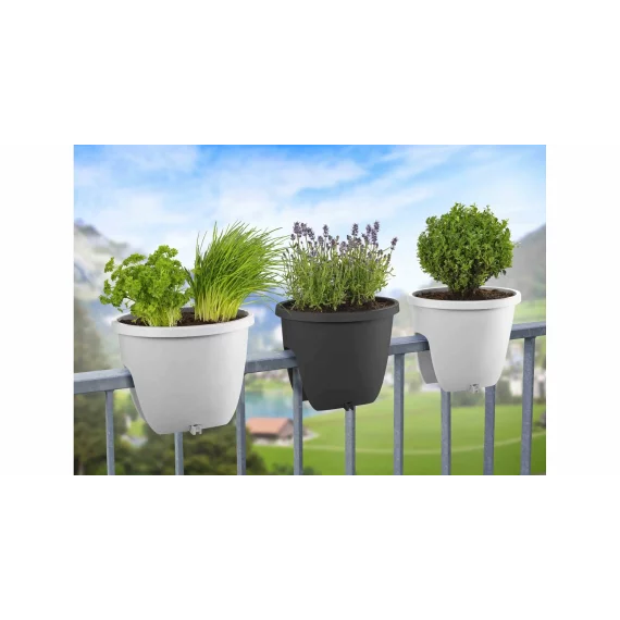 Ghiveci balustrada Balconia OVI taupe