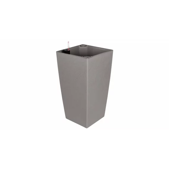 Ghiveci cu sistem auto-irigare Delto Stone, 25 x 46 cm, gri