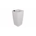 Ghiveci cu sistem auto-irigare Delto Stone, 30 x 58 cm, alb