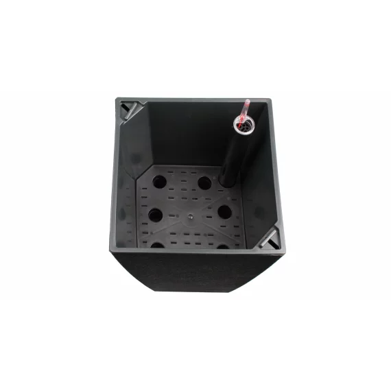 Ghiveci cu sistem auto-irigare Delto Stone, 30 x 58 cm, antracit