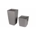 Ghiveci cu sistem auto-irigare Delto Stone, 30 x 58 cm, gri