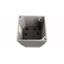 Ghiveci cu sistem auto-irigare Delto Stone, 30 x 58 cm, gri