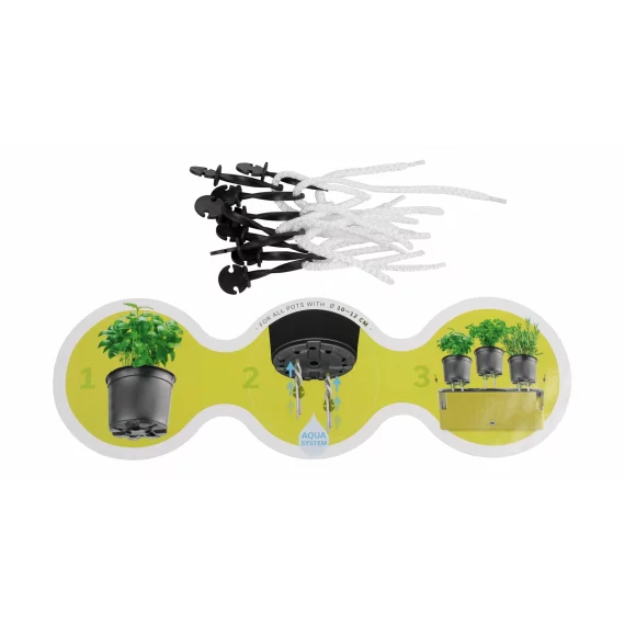 Ghiveci de flori auto-irigare Cobble Trio antracit
