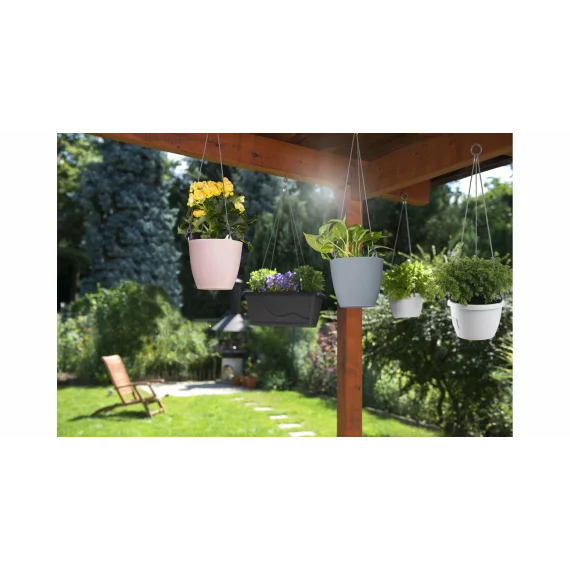 Ghiveci de flori suspendat Ariella antracit