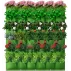 Ghiveci de plantare pentru perete, verde cu 18  buzunare