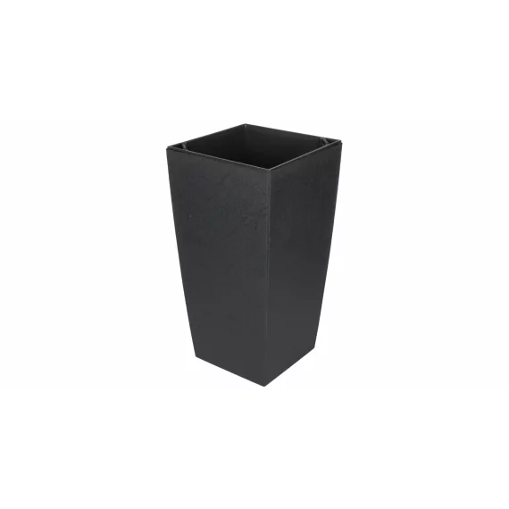 Ghiveci decorativ Eliot Stone 25 x 46 cm, antracit