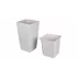 Ghiveci decorativ Eliot Stone 30 x 58 cm, alb