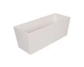 Ghiveci decorativ Florence Stone, 50cm, alb