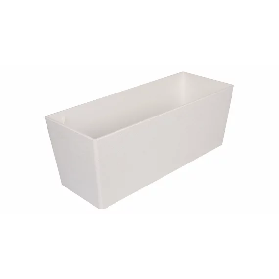 Ghiveci decorativ Florence Stone, 50cm, alb