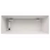 Ghiveci decorativ Florence Stone, 75cm, alb