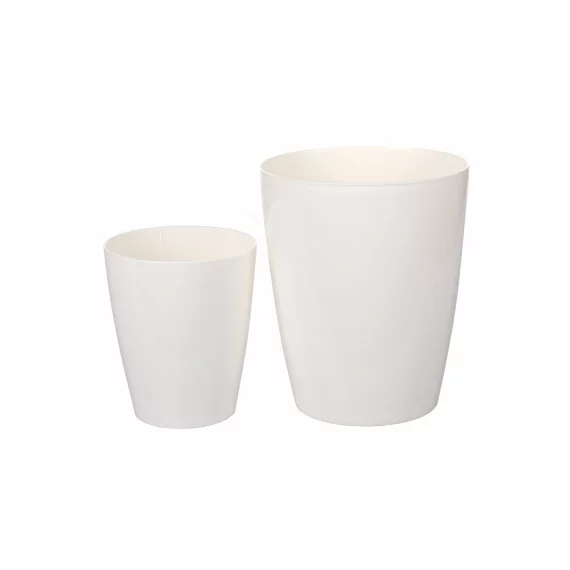 Ghiveci decorativ Ornella alb