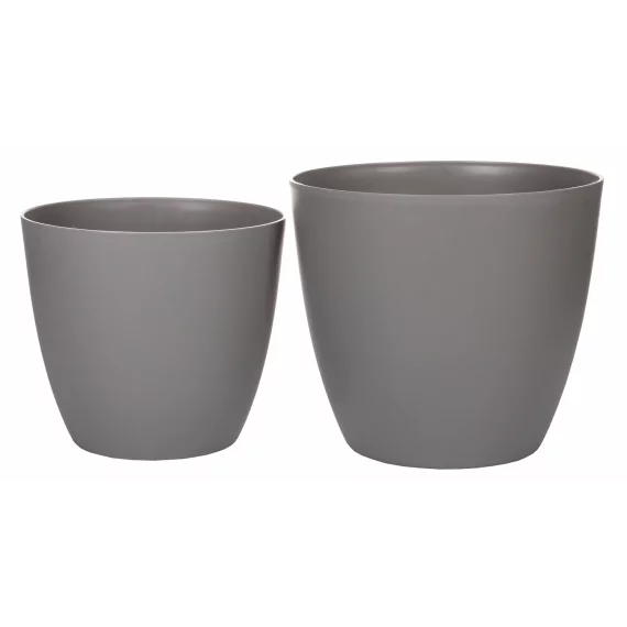 Ghiveci decorativ pentru flori Ella Mat gri