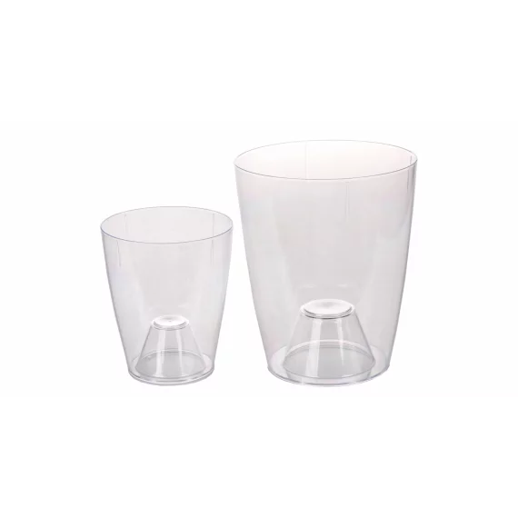 Ghiveci decorativ pentru flori Ornella transparent