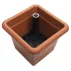 Ghiveci flori cu auto-irigare Quattro Aqua Pro terracotta