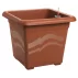 Ghiveci flori cu auto-irigare Quattro Aqua Pro terracotta