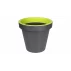 Ghiveci flori Metro Twist &#039;n&#039; Roll antracit-verde