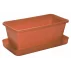 Ghiveci pentru fereastra cu farfurie Small terracotta