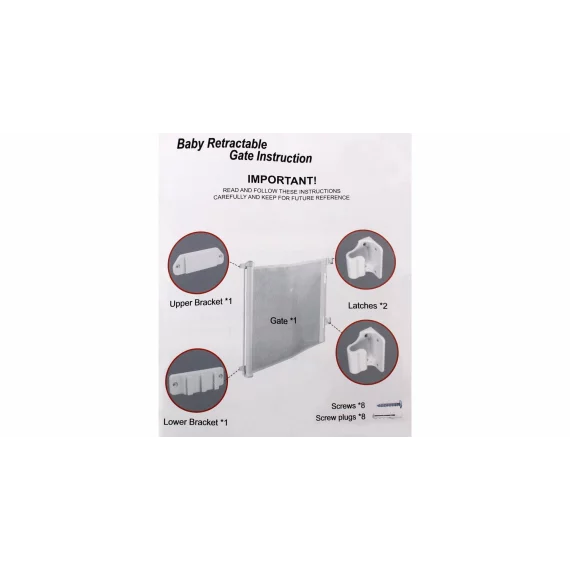 Guard 150 gard de siguranta retractabil, gri