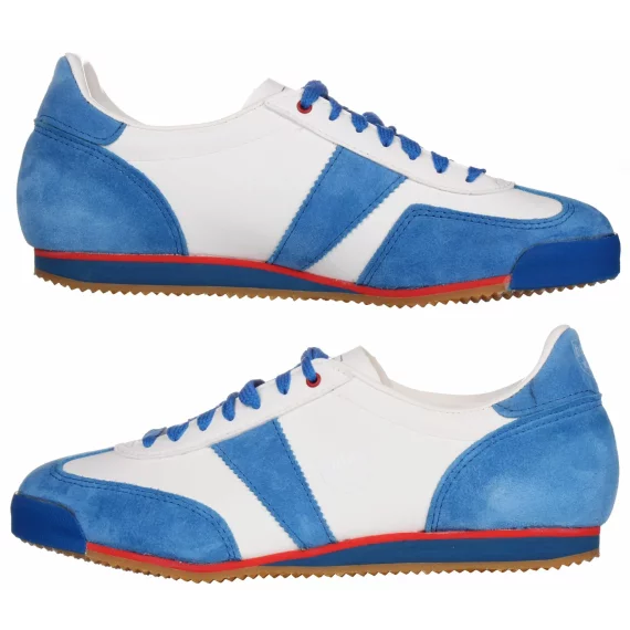 Incaltaminte tenis cu piciorul Classic Indoor, alb-albastru