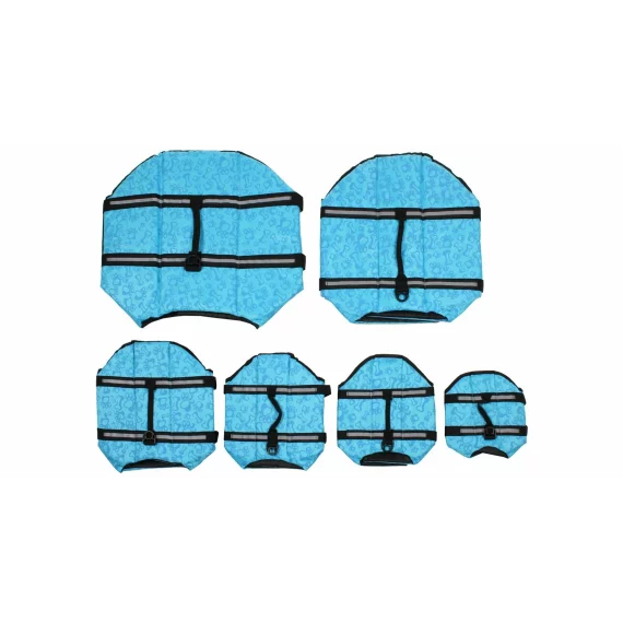 Jacheta pentru caini Dog Swimmer life albastru