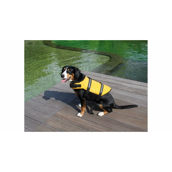 Jacheta pentru caini Dog Swimmer life galben
