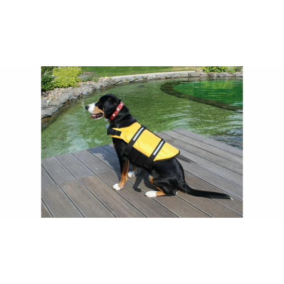 Jacheta pentru caini Dog Swimmer life galben