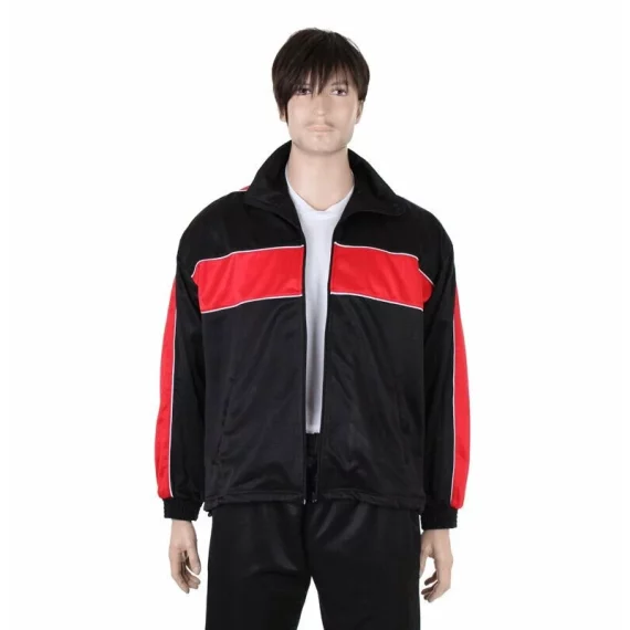 Jacheta sport TJ-2 negru-rosu