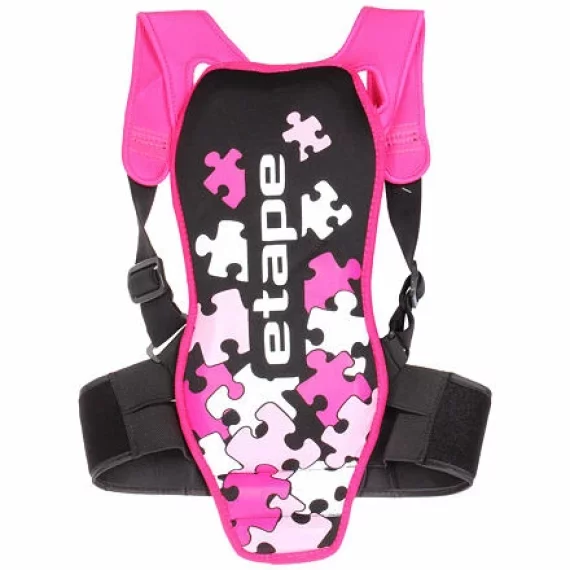 Junior PRO protectie pentru spate de copii, negru-roz