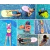 Pluta pentru inot Kickboard, dimensiune 45 x 29 x 2.8 cm, culoare portocaliu