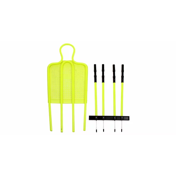 Kit 3 manechini pliabili pentru antrenament, Merco Split Soccer Dummy, inaltime 193cm