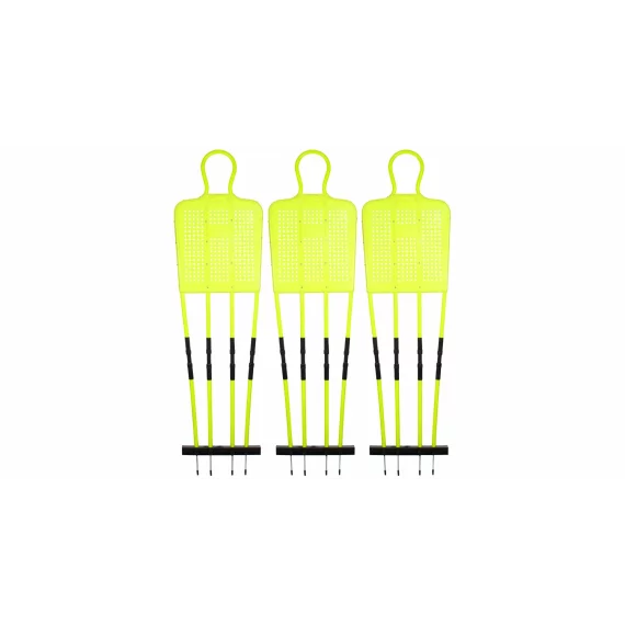 Kit 3 manechini pliabili pentru antrenament, Merco Split Soccer Dummy, inaltime 193cm